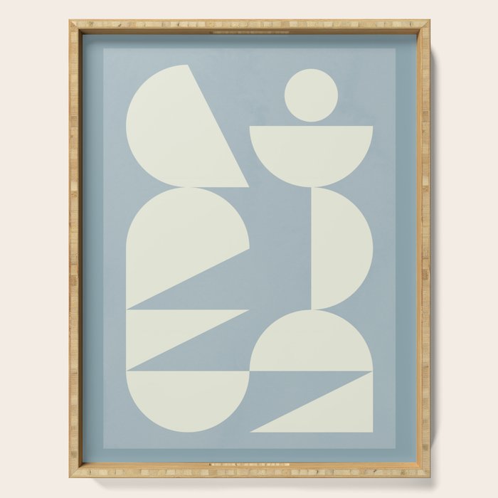 Modern geometric shapes 32 Serving Tray Gallery Image 1