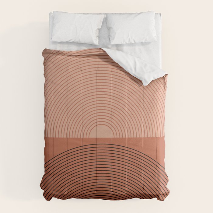Minimal Rainbow Color Block V Comforter Gallery Image 6