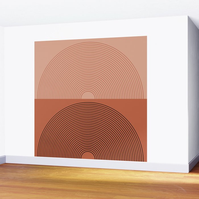 Minimal Rainbow Color Block V Wall Mural Gallery Image 2