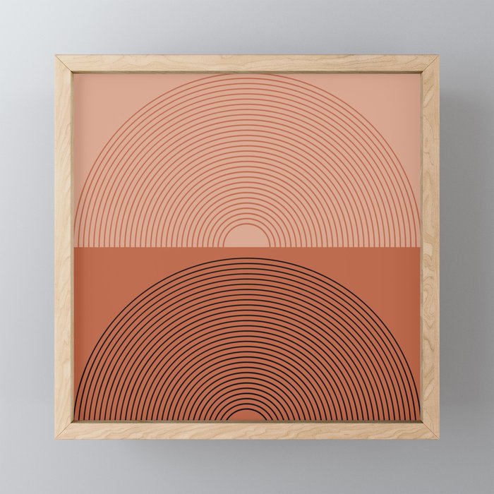 Minimal Rainbow Color Block V Mini Art Print Gallery Image 1