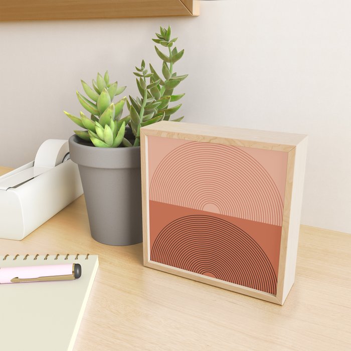 Minimal Rainbow Color Block V Mini Art Print Gallery Image 2