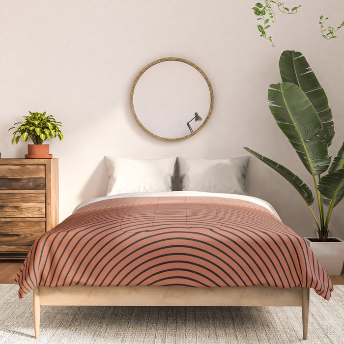 Minimal Rainbow Color Block V Comforter Gallery Image 3