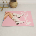These Boots - Howdy Glitter Pink II Rug Gallery Image 1