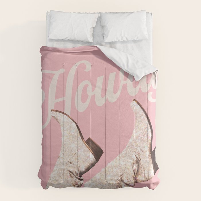 These Boots - Howdy Glitter Pink II Comforter Gallery Image 6