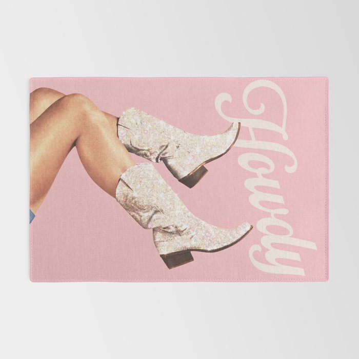 These Boots - Howdy Glitter Pink II Rug Gallery Image 2