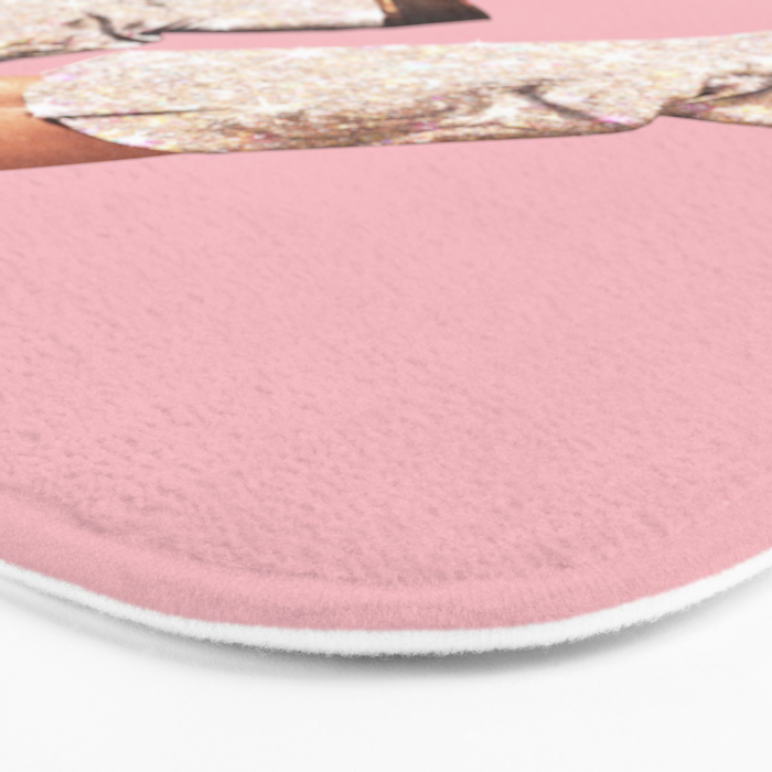 These Boots - Howdy Glitter Pink II Bath Mat Gallery Image 3