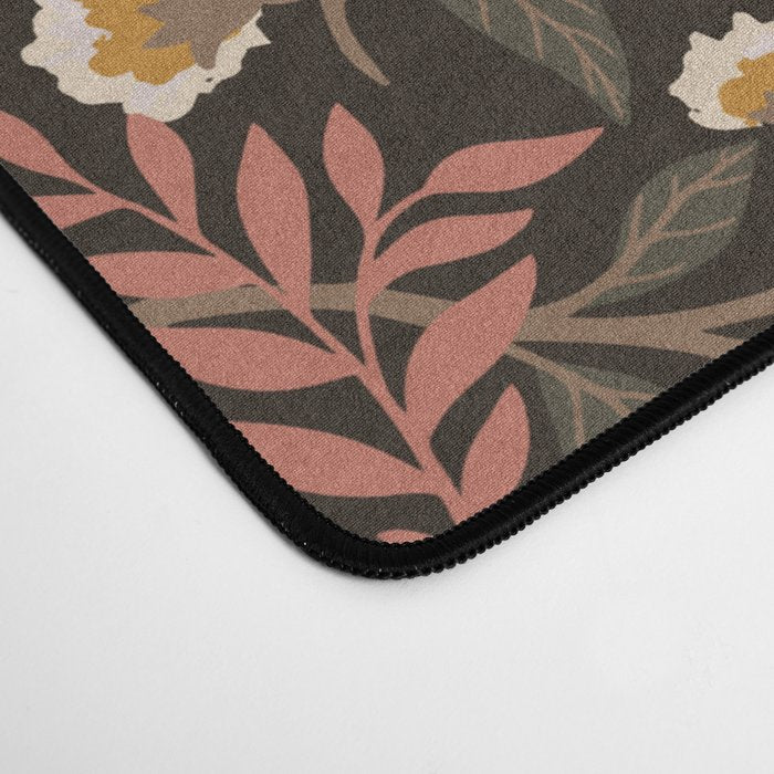 Secret Garden Spring Birds - Forest Green Desk Mat Gallery Image 4