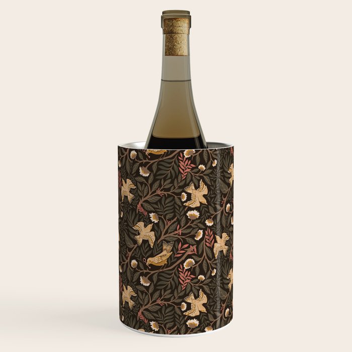 Secret Garden Spring Birds - Forest Green Wine Chiller Gallery Image 3