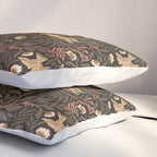 Secret Garden Spring Birds - Forest Green Pillow Sham Gallery Image 3