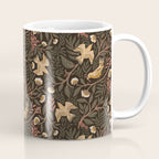 Secret Garden Spring Birds - Forest Green Coffee Mug Gallery Image 1