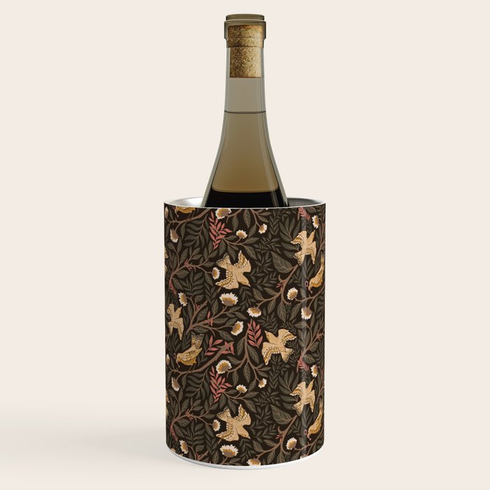 Secret Garden Spring Birds - Forest Green Wine Chiller Gallery Image 2