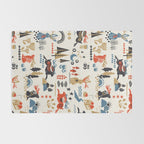 Happy nordic Wolpertinger light Rug Gallery Image 2