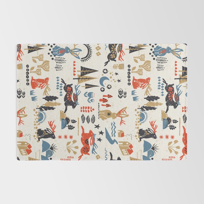 Happy nordic Wolpertinger light Rug Gallery Image 2