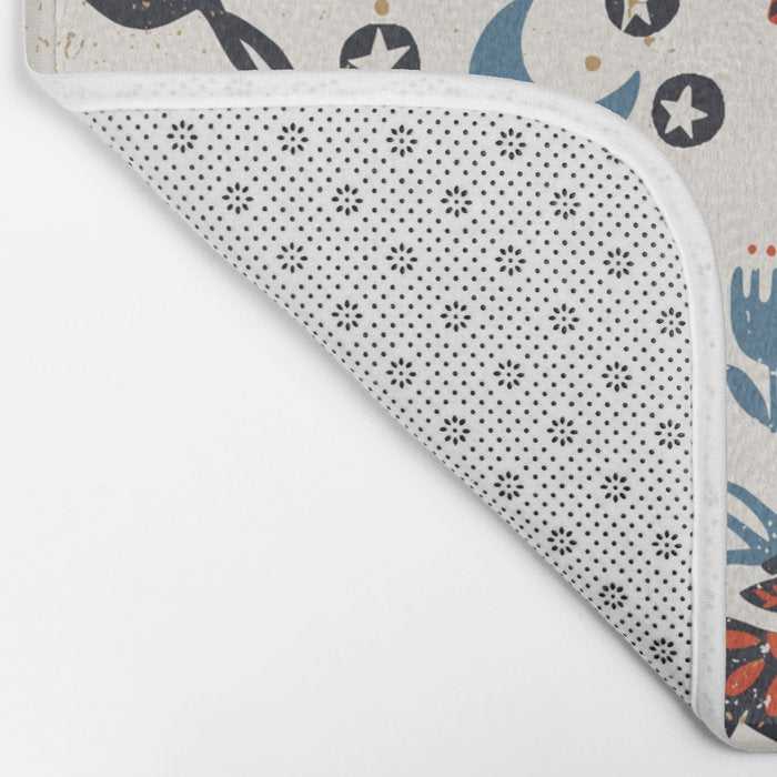 Happy nordic Wolpertinger light Bath Mat Gallery Image 2