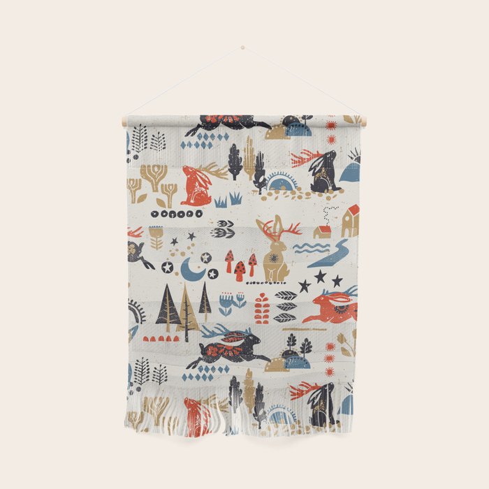 Happy nordic Wolpertinger light Wall Hanging