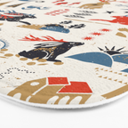 Happy nordic Wolpertinger light Bath Mat Gallery Image 3