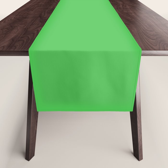 Solid Bright Kelly Green Color Table Runner Gallery Image 1