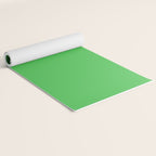 Solid Bright Kelly Green Color Yoga Mat Gallery Image 2