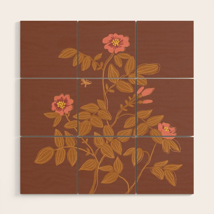 Roses Wood Wall Art Gallery Image 1