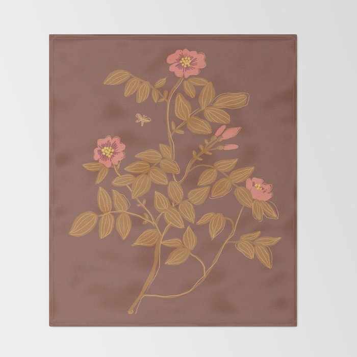Roses Throw Blanket Gallery Image 2