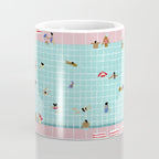 Pink Tiles Coffee Mug Gallery Image 4