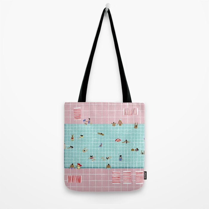 Pink Tiles Tote Bag Gallery Image 2