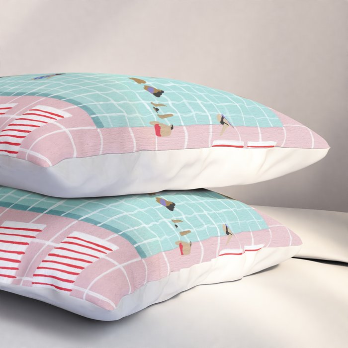 Pink Tiles Pillow Sham Gallery Image 3