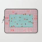 Pink Tiles Laptop Sleeve Gallery Image 1
