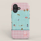 Pink Tiles iPhone Case Gallery Image 1