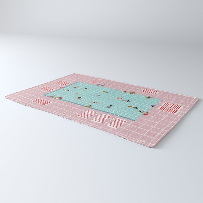 Pink Tiles Rug Gallery Image 3