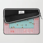 Pink Tiles Laptop Sleeve Gallery Image 2