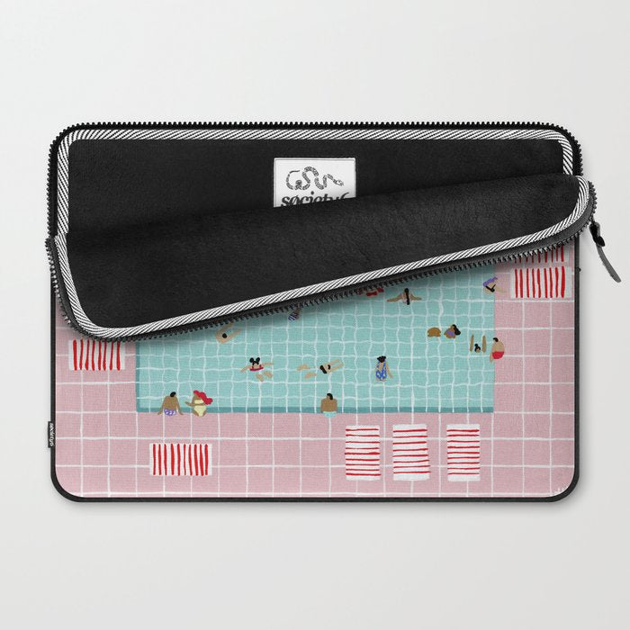 Pink Tiles Laptop Sleeve Gallery Image 2