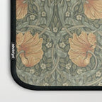 William Morris Vintage Pimpernel Peach Blue Green  Laptop Sleeve Gallery Image 3