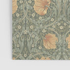 William Morris Vintage Pimpernel Peach Blue Green  Poster Gallery Image 3