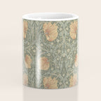 William Morris Vintage Pimpernel Peach Blue Green  Coffee Mug Gallery Image 4