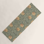 William Morris Vintage Pimpernel Peach Blue Green  Yoga Mat Gallery Image 1