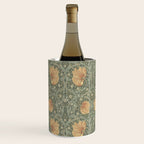 William Morris Vintage Pimpernel Peach Blue Green  Wine Chiller Gallery Image 2