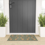 William Morris Vintage Pimpernel Peach Blue Green  Welcome Mat Gallery Image 3