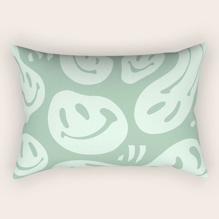 Minty Fresh Melted Happiness Rectangular Pillow Gallery Image 1