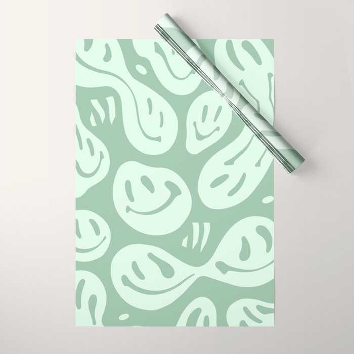 Minty Fresh Melted Happiness Wrapping Paper Gallery Image 1