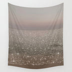 Beach Ocean Glitter Wall Tapestry Gallery Image 4