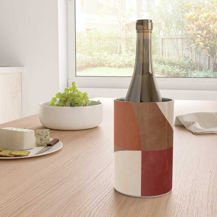 abstract retro shapes earthy 13 Wine Chiller Gallery Image 4