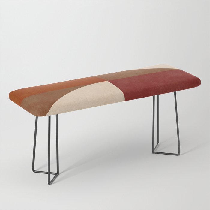 abstract retro shapes earthy 13 Bench Gallery Image 1