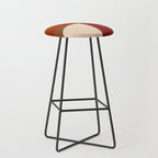 abstract retro shapes earthy 13 Stool Gallery Image 1