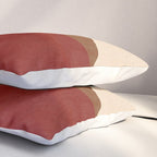 abstract retro shapes earthy 13 Pillow Sham Gallery Image 3