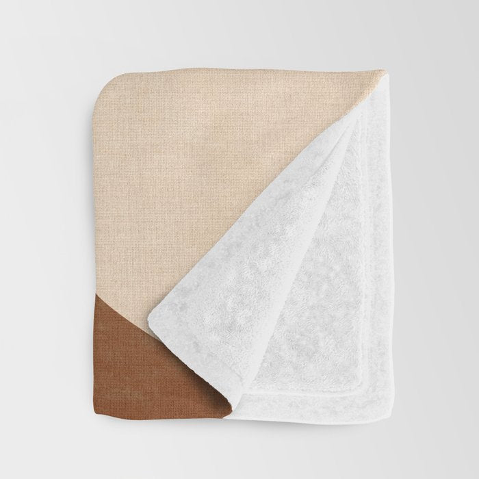 abstract retro shapes earthy 13 Throw Blanket Gallery Image 3