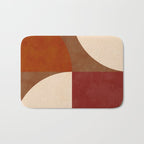abstract retro shapes earthy 13 Bath Mat Gallery Image 1