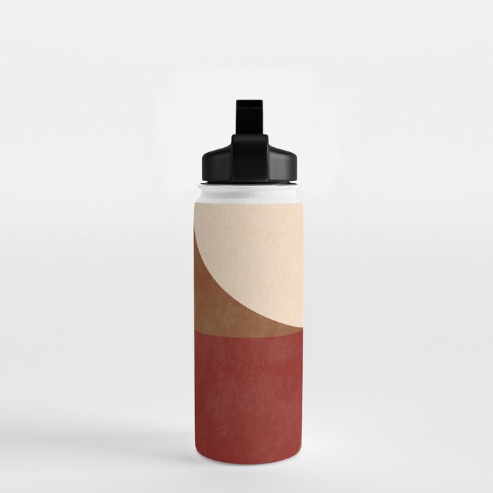 abstract retro shapes earthy 13 Water Bottle Gallery Image 2