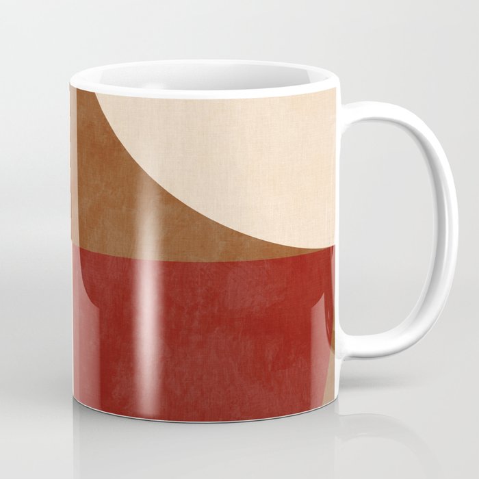 abstract retro shapes earthy 13 Coffee Mug Gallery Image 1