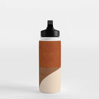 abstract retro shapes earthy 13 Water Bottle Gallery Image 3